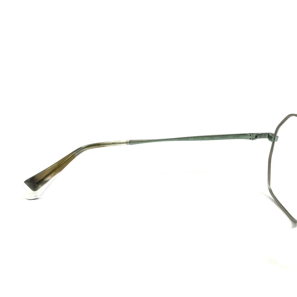 Gigi Studios Eyeglasses Frames BLAIR 6921/3 Green Silver Wire Rim 53-18-140